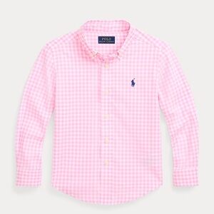 Ralph Lauren Pink Gingham Boys Button Down - 4T